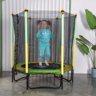 Батут DFC JUMP KIDS 55" зелено-желтый